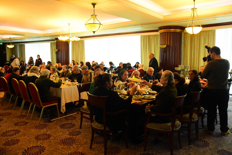 Hilton Beirut Metropolitan Palace's Christmas lunch for the elderly people